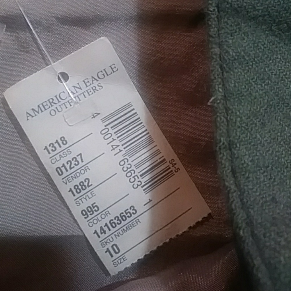 American Eagle Brown  Plaid Mini Skirt 10 Preppy Schoolgirl Dark Academia Y2K - Picture 6 of 16
